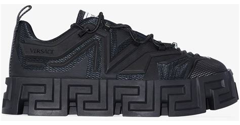 versace glow sneakers basketball with velcro and zipper|Versace greca labyrinth black.